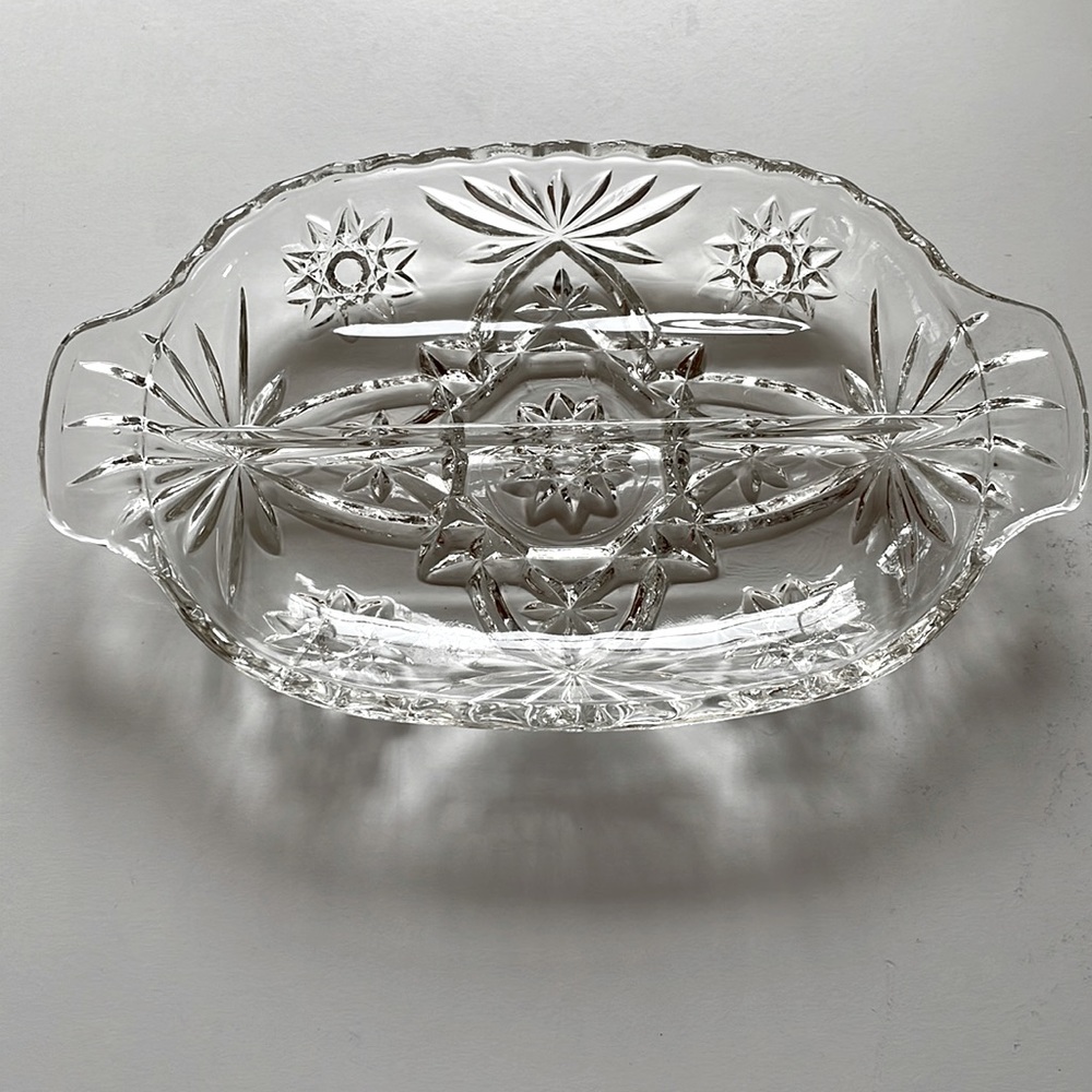 VTG “Star of David” Divided Relish Dish